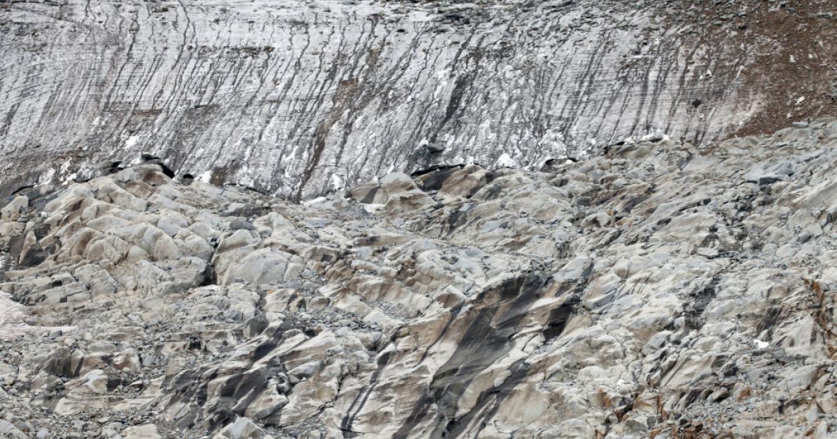 Vista del glaciar Dagu, en lo alto de la meseta tibetana.