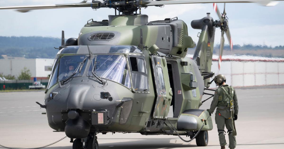 Un helicóptero NH-90 alemán, en una imagen de archivo