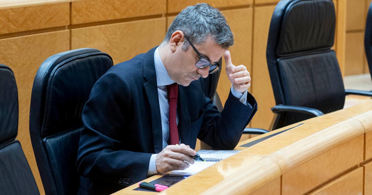 El ministro de Justicia, Presidencia y Relaciones con las Cortes, Felix Bolaños, en una imagen de archivo.