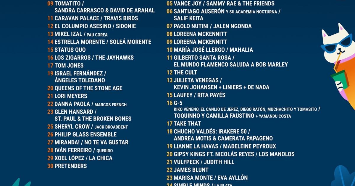 Cartel de Noches del Botánico 2024.