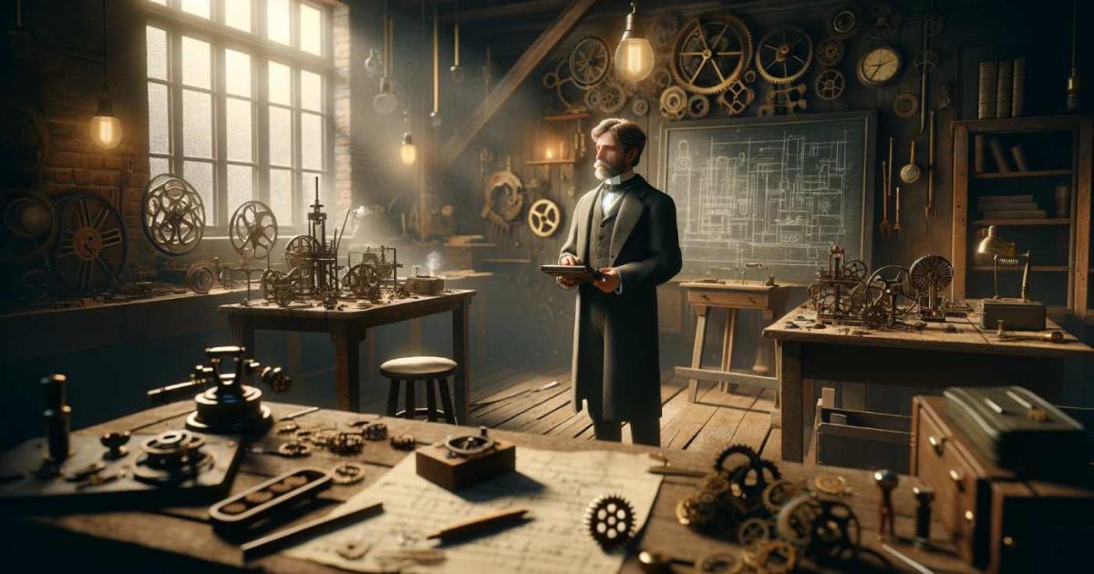 Imagen conceptual del inventor Leonardo Torres Quevedo