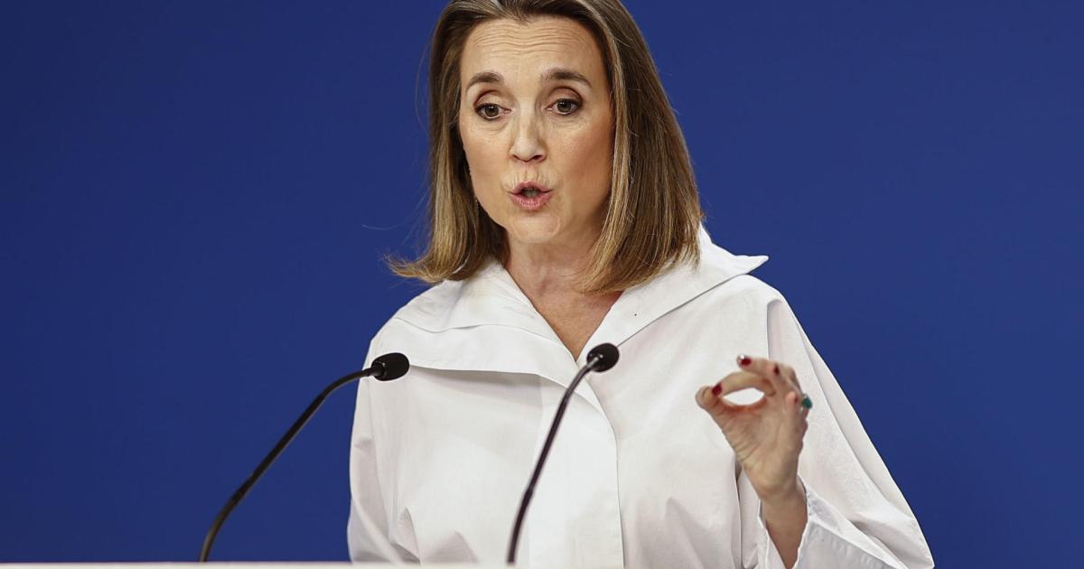 La secretaria general del PP, Cuca Gamarra, en una imagen de archivo.
