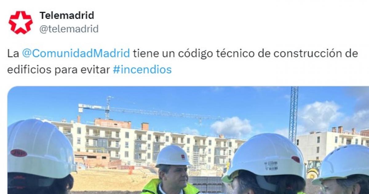El tuit de Telemadrid