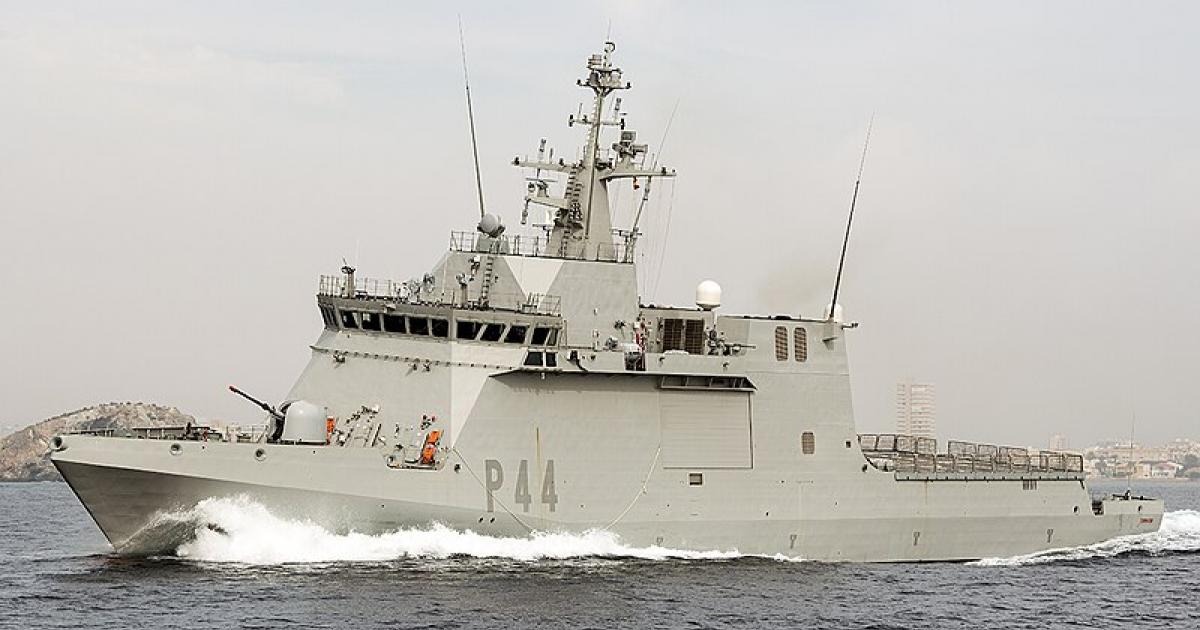 Imagen de archivo del Buque de Acción Marítima (BAM) Tornado P-44, en Mazarrón (Murcia).
