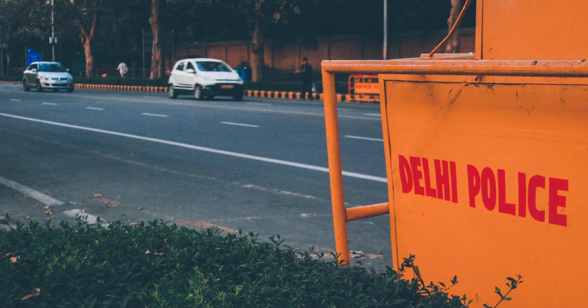 Policía en la India.