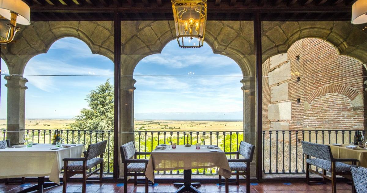 Terraza del parador de Oropesa.