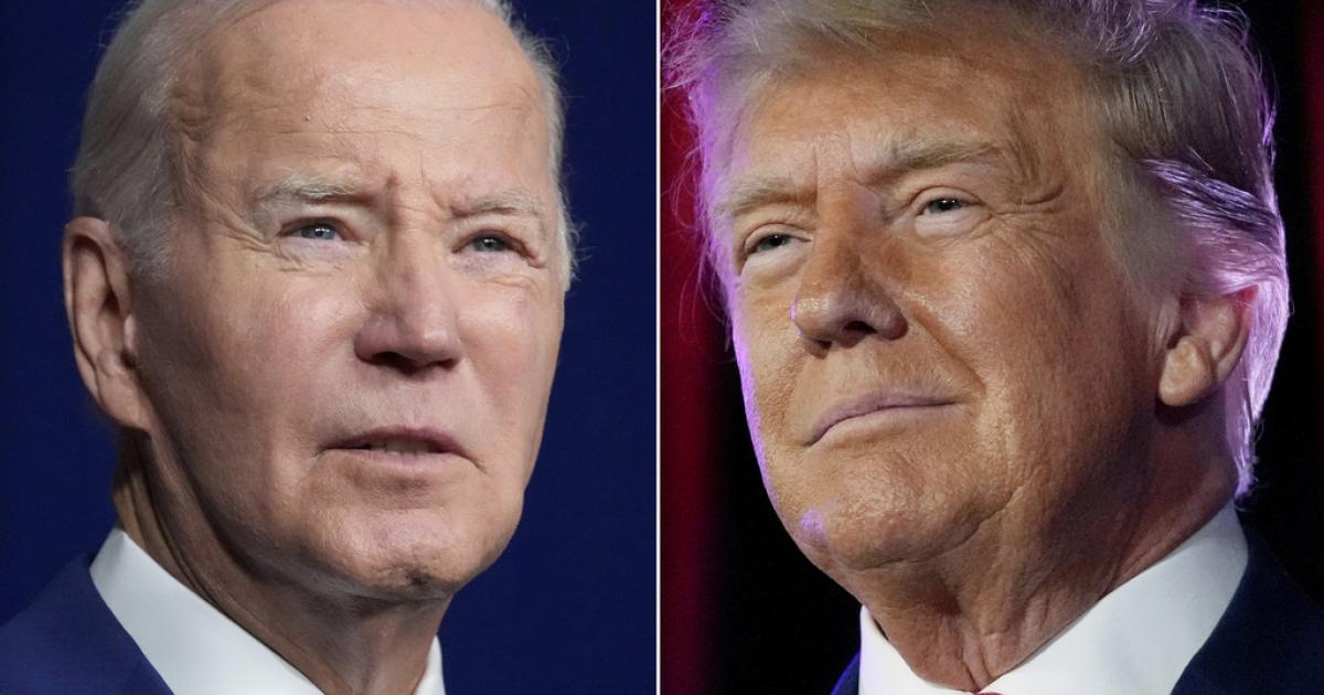 A la izquierda, el candidato del Partido Demócrata, Joe Biden y a la derecha, el candidato del Partido Republicano, Donald Trump.