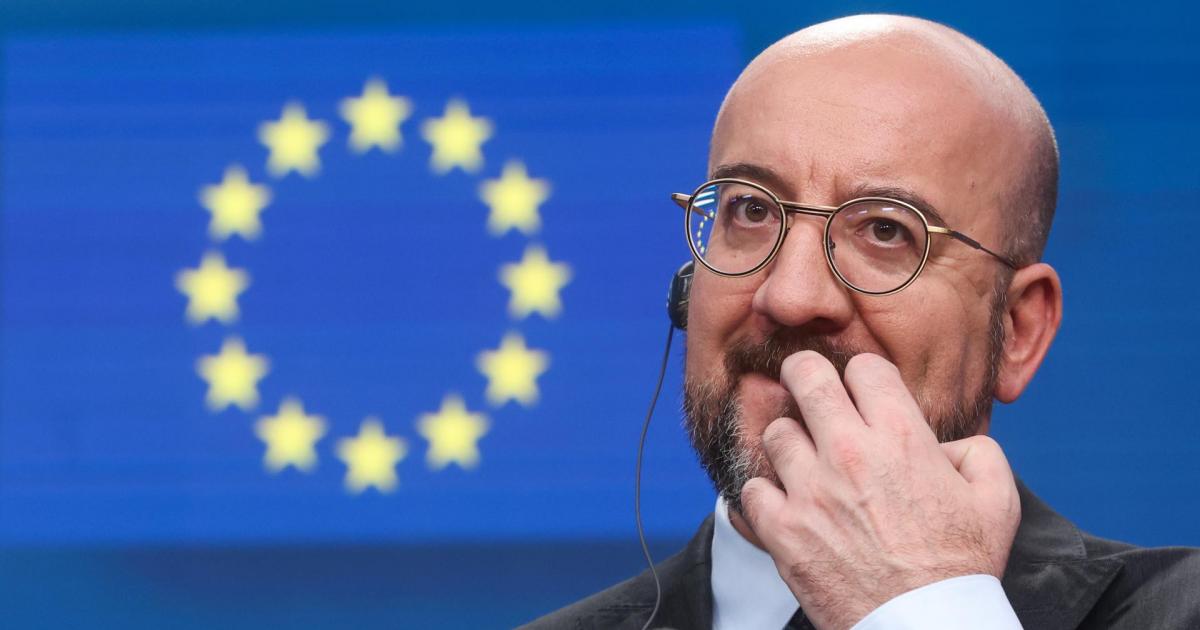 El presidente del Consejo Europeo, Charles Michel, en una rueda de prensa.