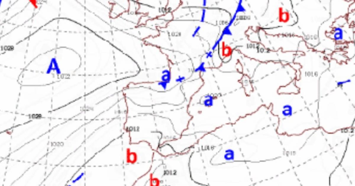 La entrada de aire polar en España.