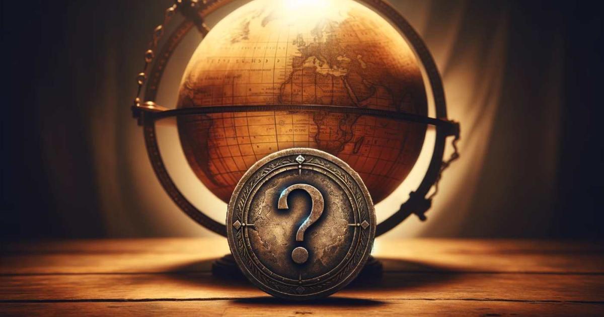 Moneda antigua y misteriosa