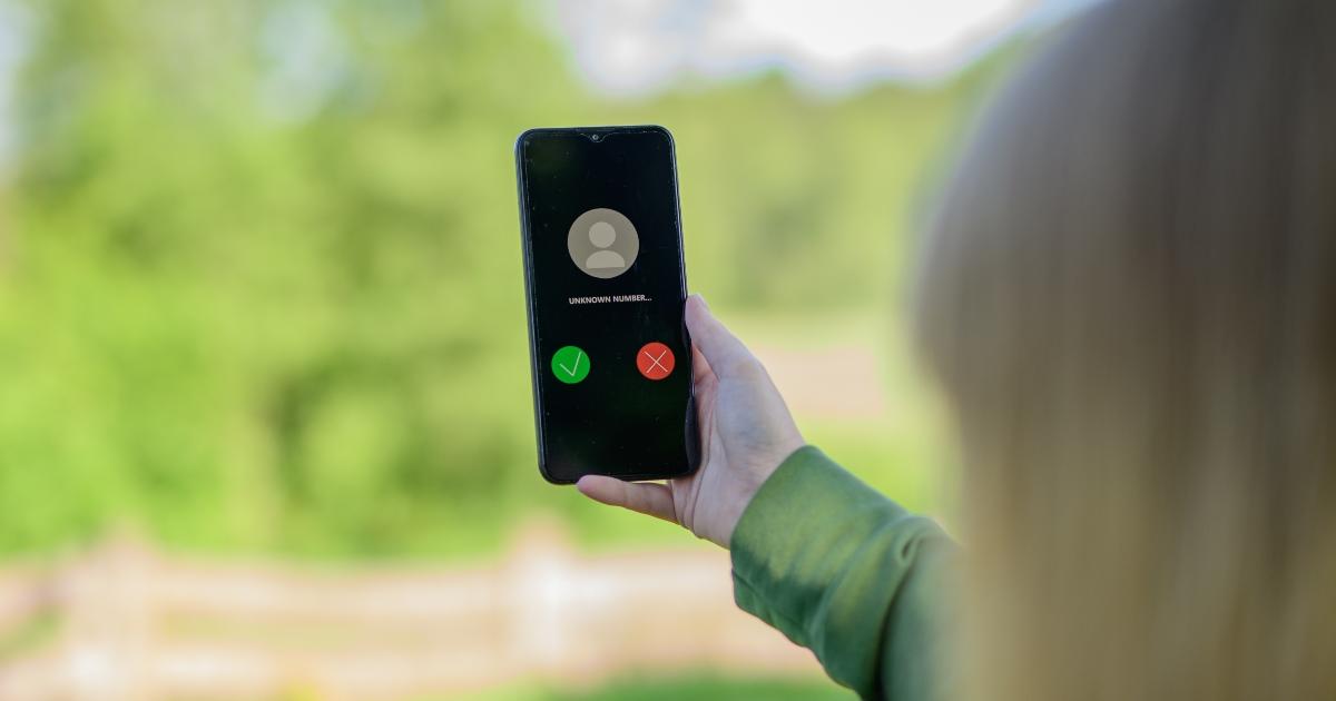 Llamada desde número desconocido