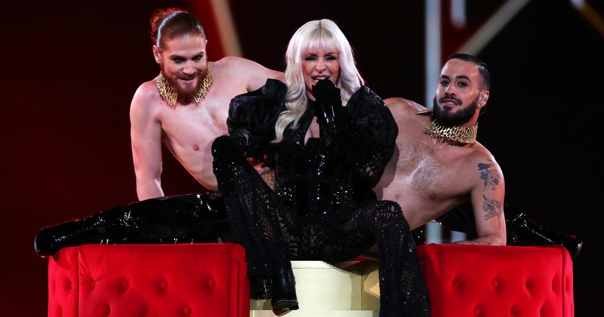 La actuación de Nebulossa en Eurovisión.