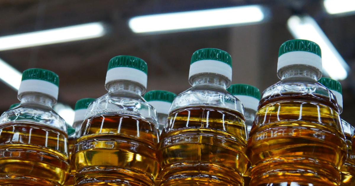 Imagen de archivo de varias botellas de aceite de oliva.