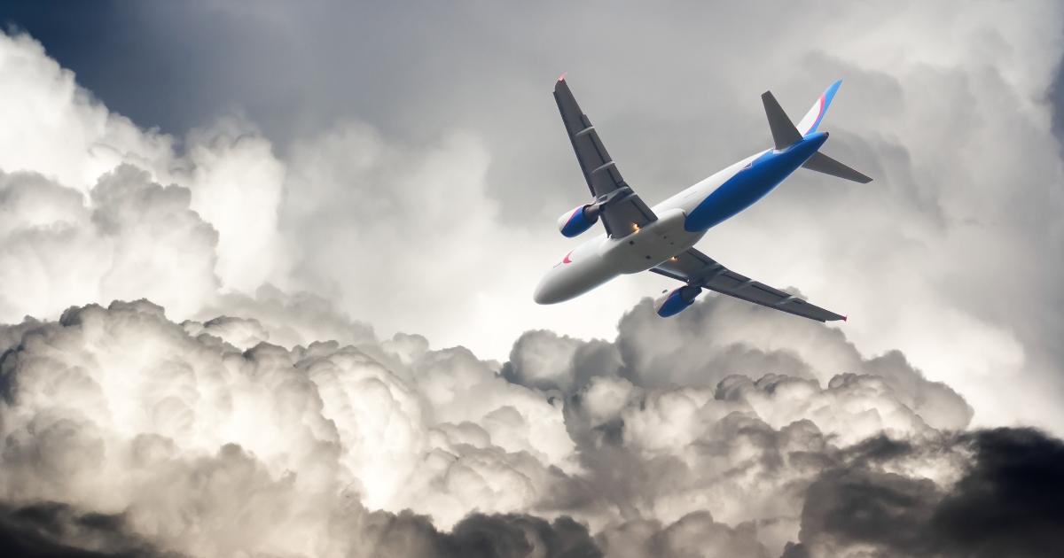 Las rutas de vuelos con más turbulencias