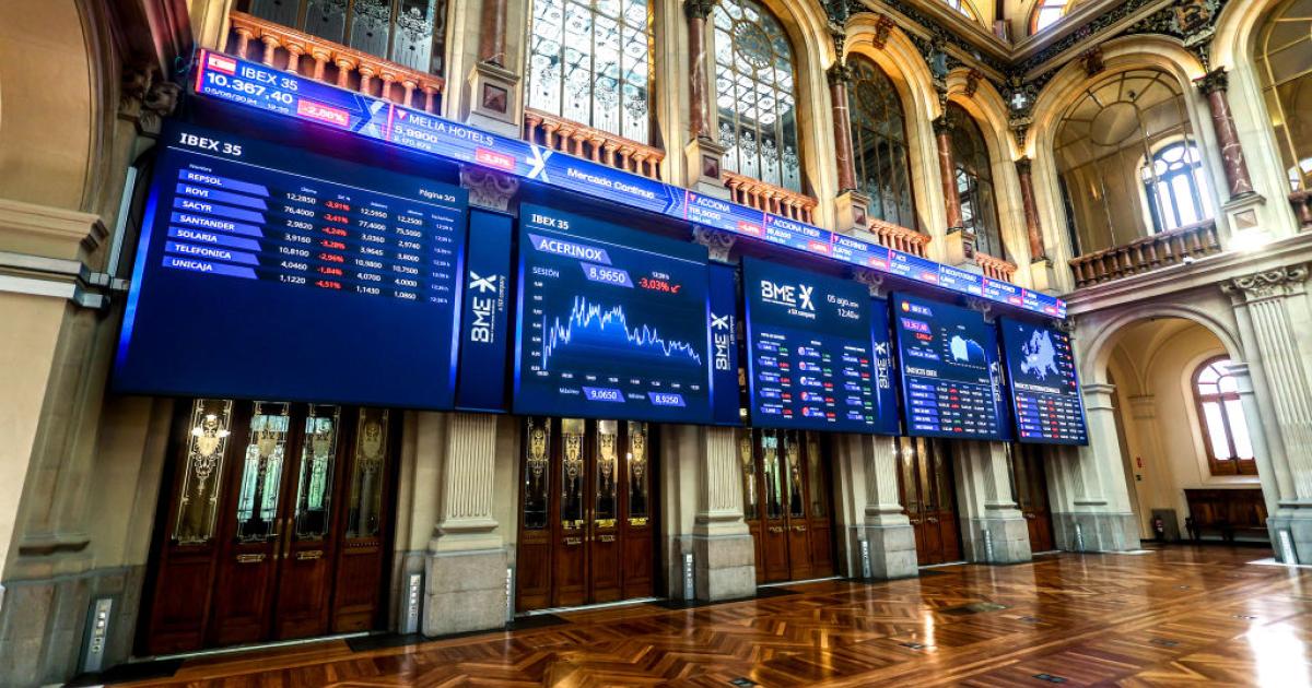 Caídas en el IBEX 35 durante la sesión de este lunes 5 de agosto