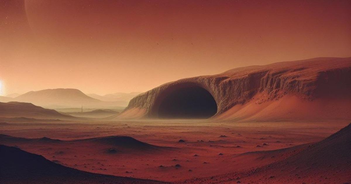 Recreación de Marte.