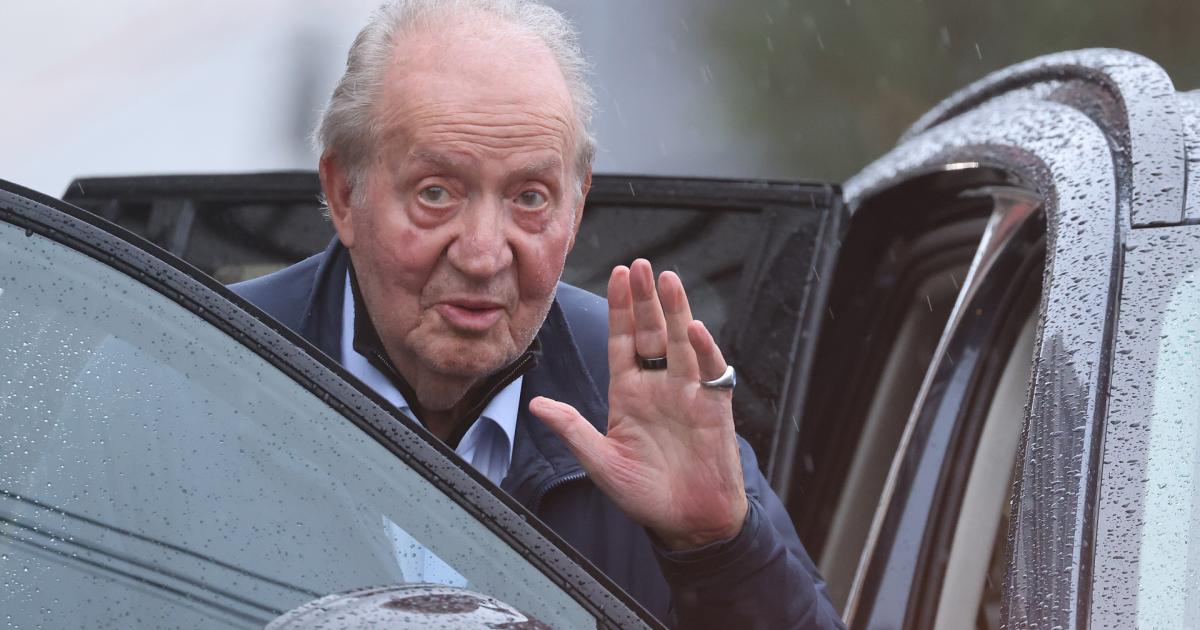 Juan Carlos I, fotografiado en Sanxenxo el 5 de octubre de 2024.