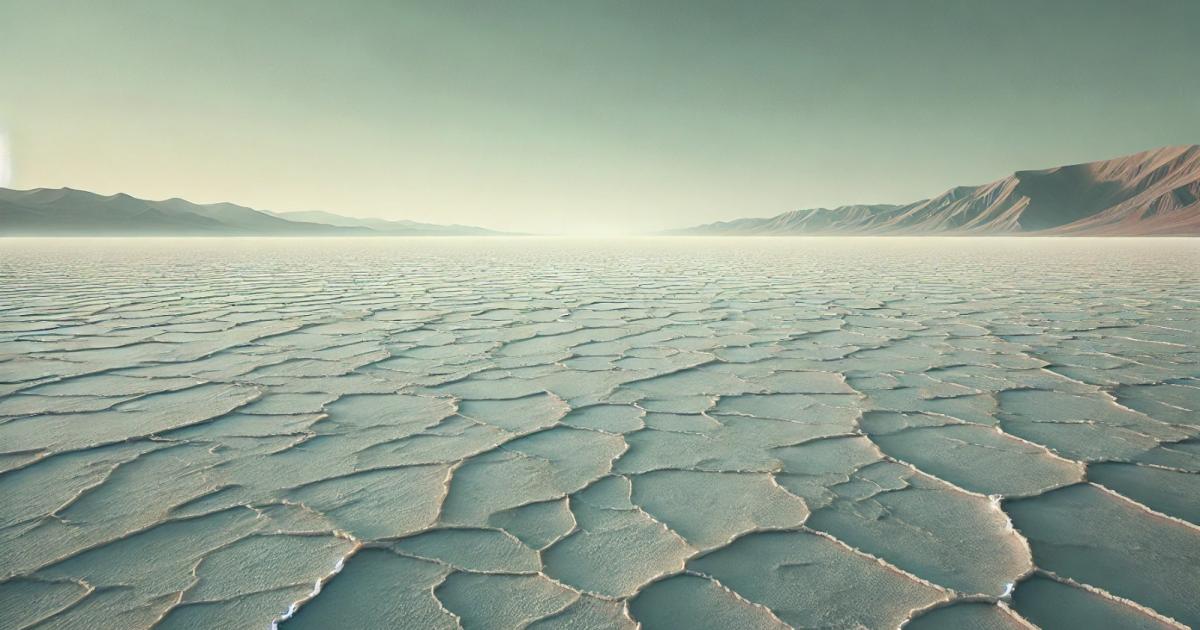 Recreación del mar Mediterráneo como una gran cuenca salina
