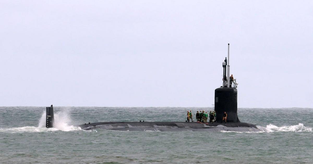 El submarino nuclear USS Indiana, en una imagen de archivo