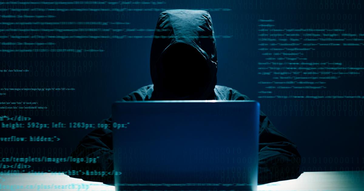 Recreación de un 'hacker' en acción