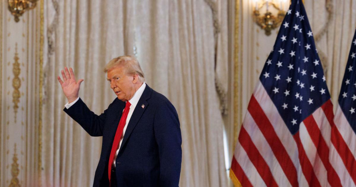 El presidente de Estados Unidos, Donald Trump, en su mansión de Mar-a-Lago