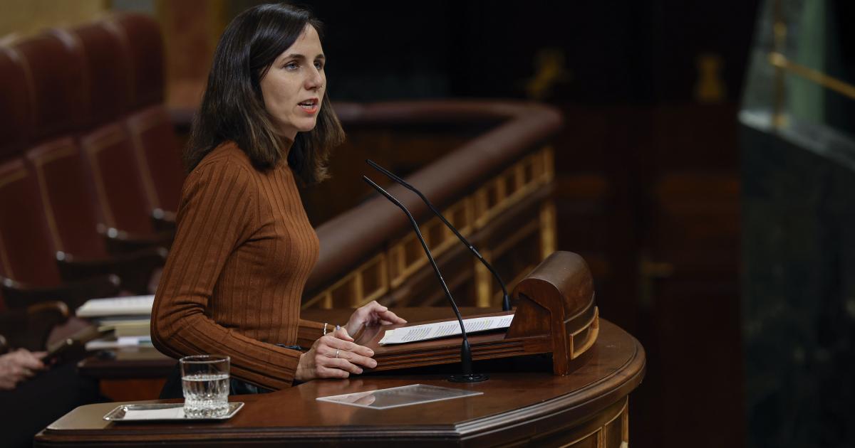 La secretaria general de Podemos, Ione Belarra, en una imagen de archivo durante un pleno en el Congreso.