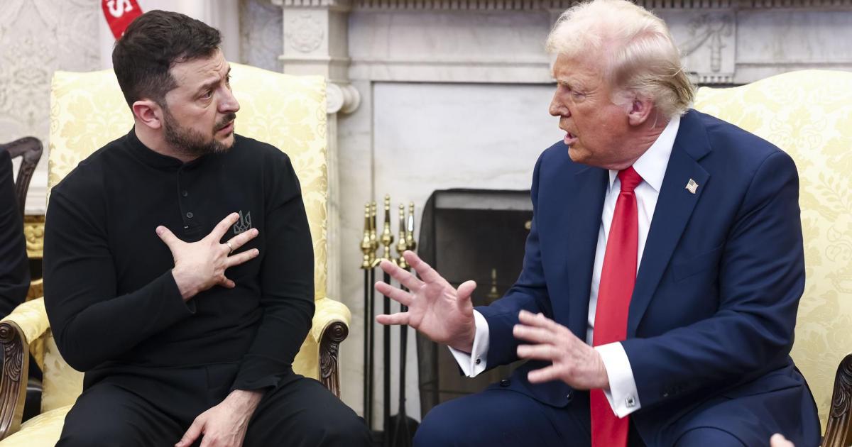 Donald Trump y Volodímir Zelenski este viernes en la Casa Blanca.