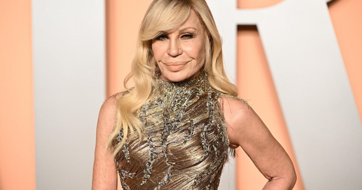 Donatella Versace, en la fiesta Vanity Fair tras los Oscar 2025.