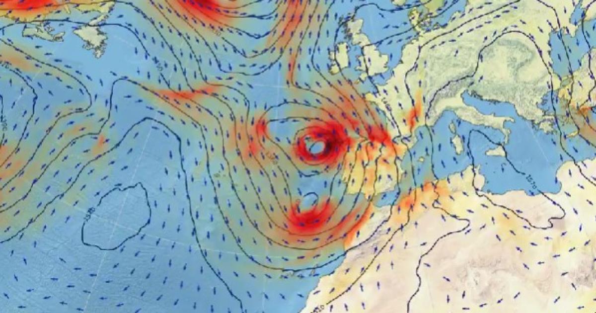 Previsión de AEMET para las próximas horas, con la amenaza de 'Martinho'