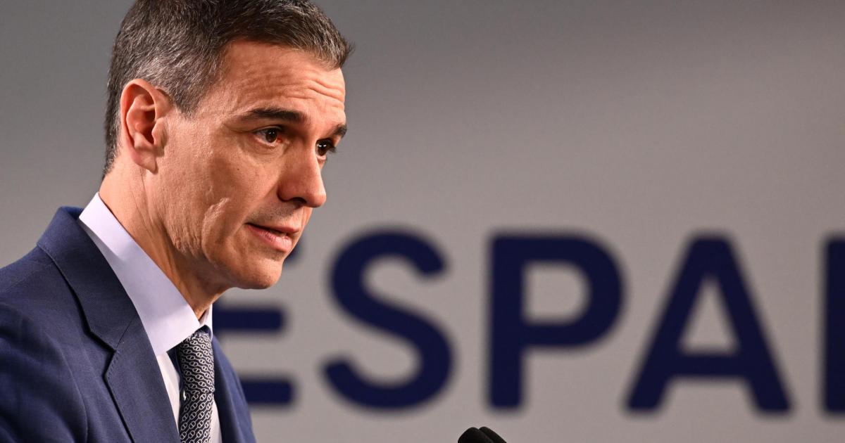 Pedro Sánchez en la rueda posterior al Consejo Europeo.