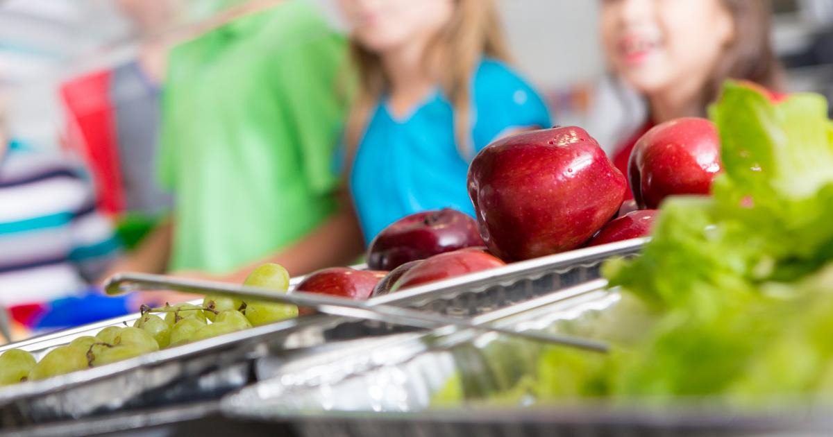Imagen de archivo de un comedor escolar.