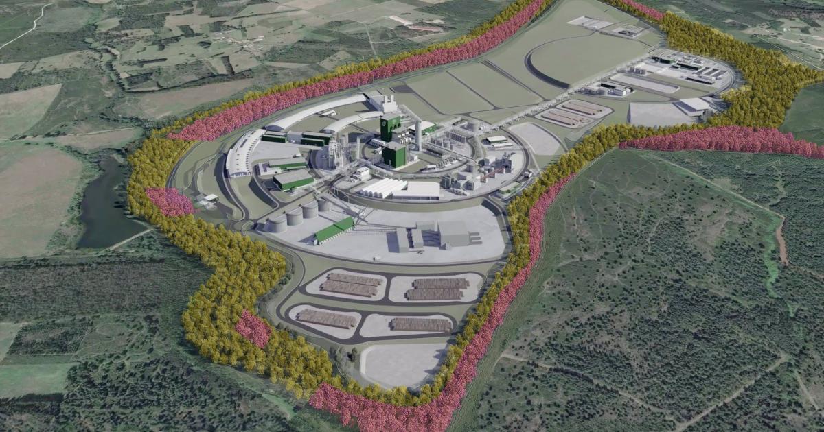 Proyecto 'Gama', que planea Altri para Palas de Rei (Lugo).