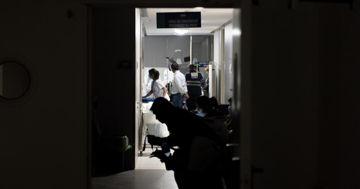 Efectos del gran apagón en un hospital de Albacete.
