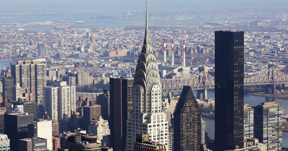 Vista aérea de Manhattan y Long Island desde el Empire State (EEUU)