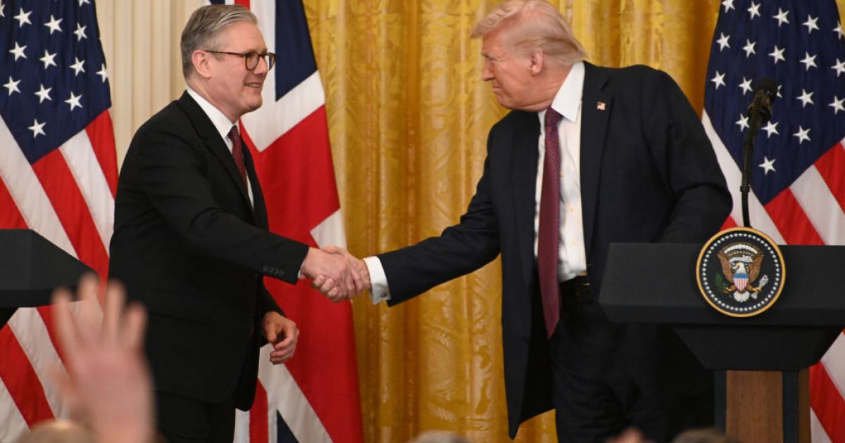 El 'premier' británico sir Keir Starmer y el mandatario estadounidense, Donald Trump; en el último encuentro en la Casa Blanca.