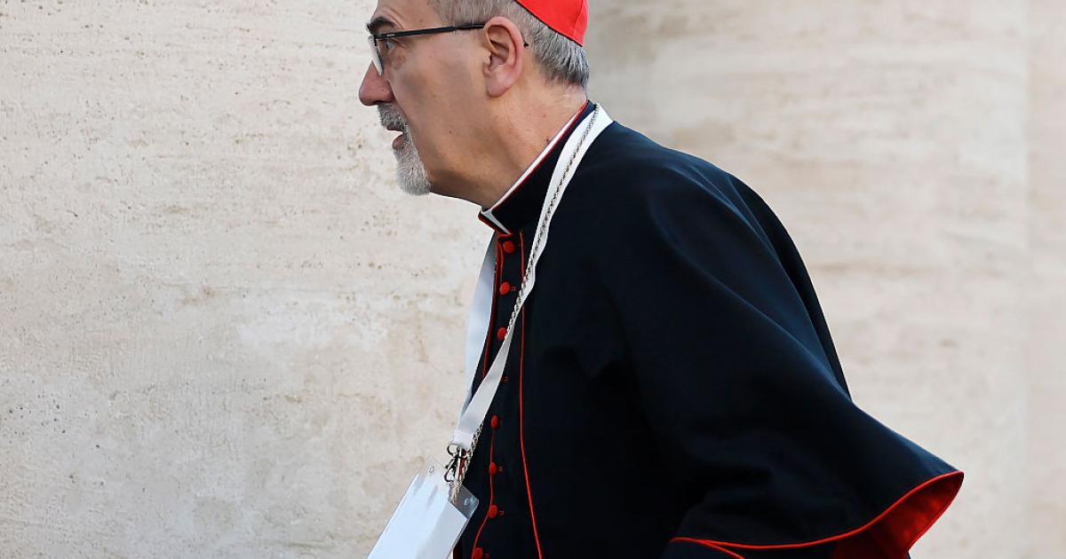 El cardenal italiano Pierbattista Pizzaballa, durante los encuentros previos al cónclave tras la muerte del papa Francisco, en el que fue elegido el papa León XIV.