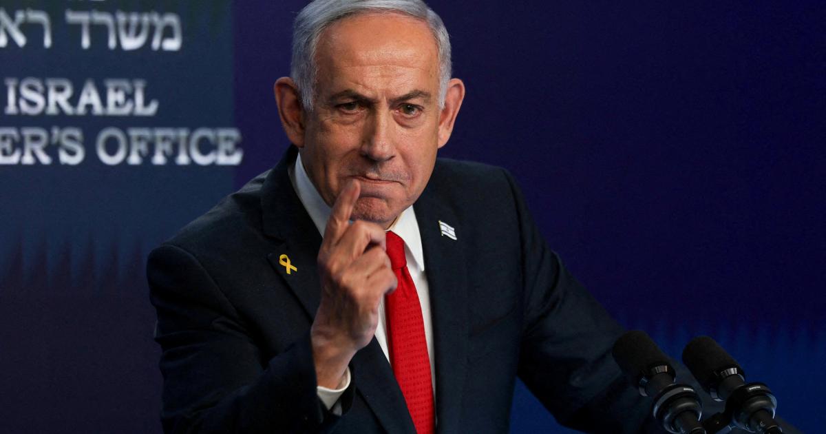 El Primer Ministro de Israel, Benjamin Netanyahu, en rueda de prensa.