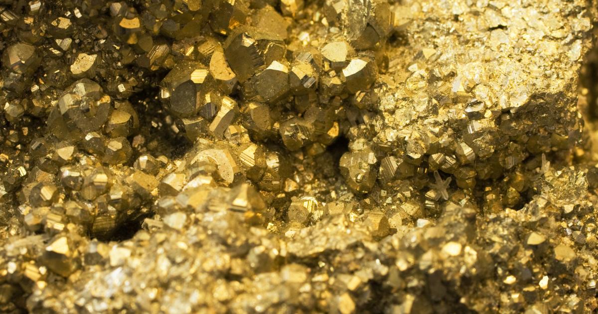 Pirita, mineral conocido como el oro de los tontos, en una imagen de archivo