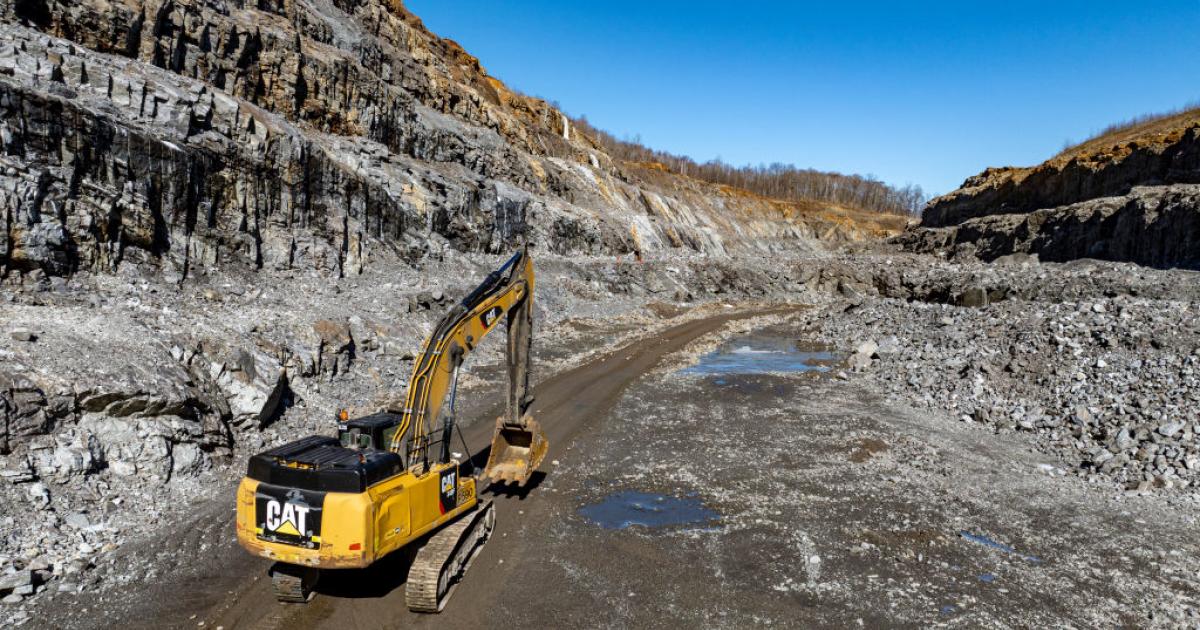 Excavación en una mina, en una imagen de recurso