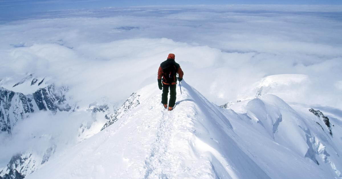 Un montañero, en una imagen de archivo