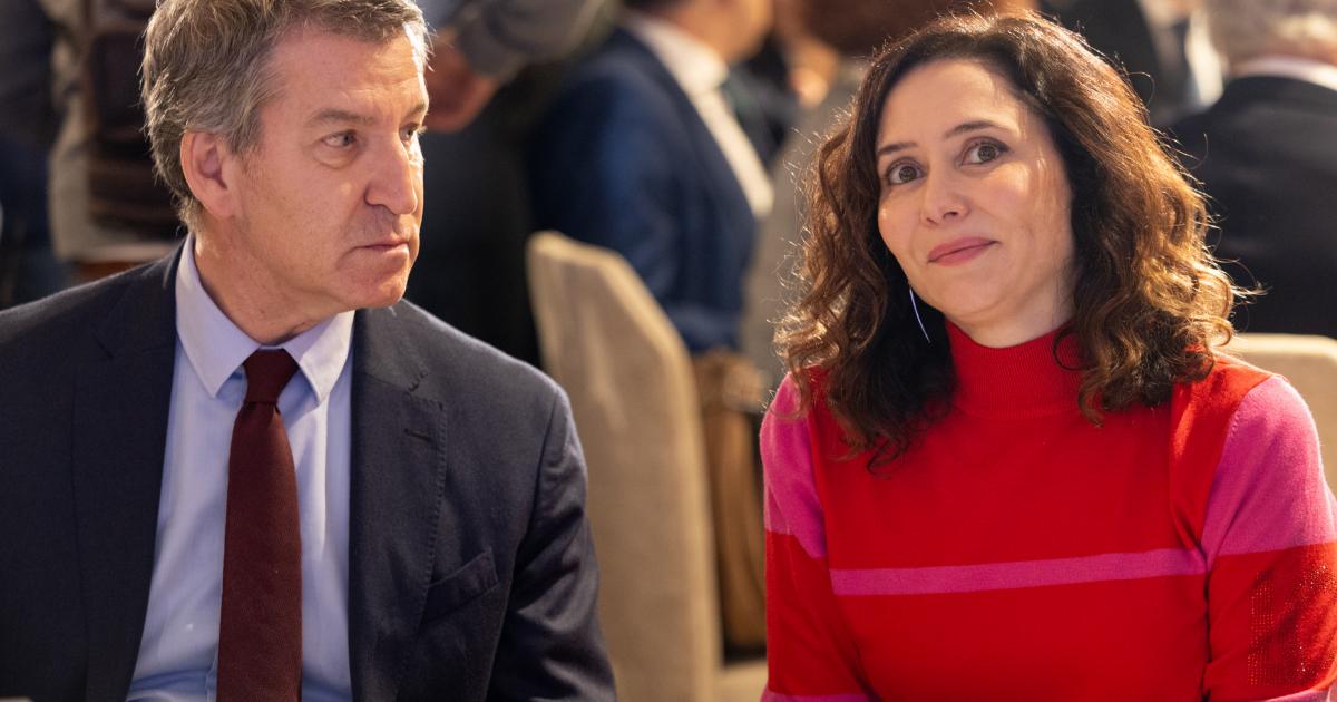 El presidente del Partido Popular, Alberto Núñez Feijóo, y la presidenta de la Comunidad de Madrid, Isabel Díaz Ayuso, en una imagen de archivo.