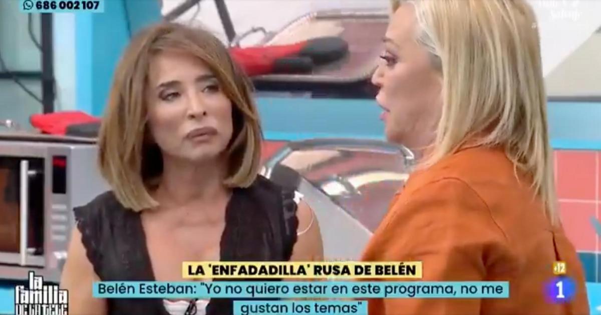 Belén Esteban y María Patiño en 'La familia de la tele'.