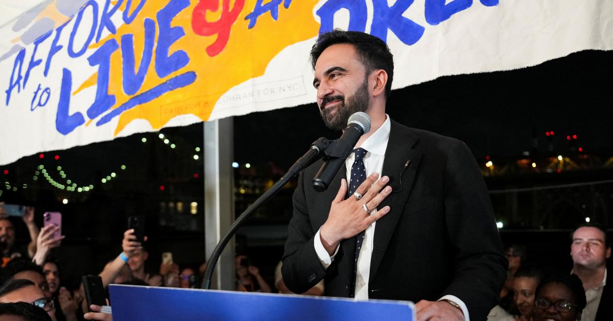 Zohran Mamdani, el ganador de las primarias demócratas a la alcaldía de Nueva York.