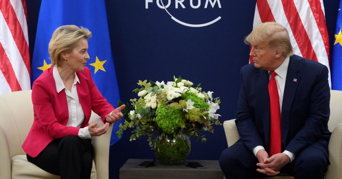 Ursula von der Leyen y Donald Trump, reunidos en una imagen de 2020