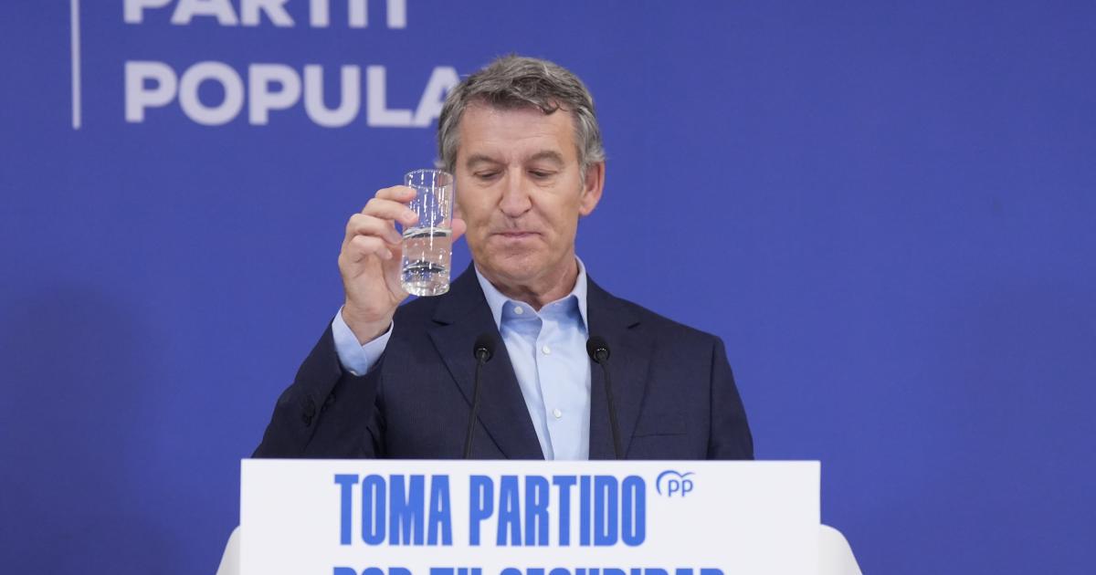 El presidente del PP, Alberto Núñez Feijóo.