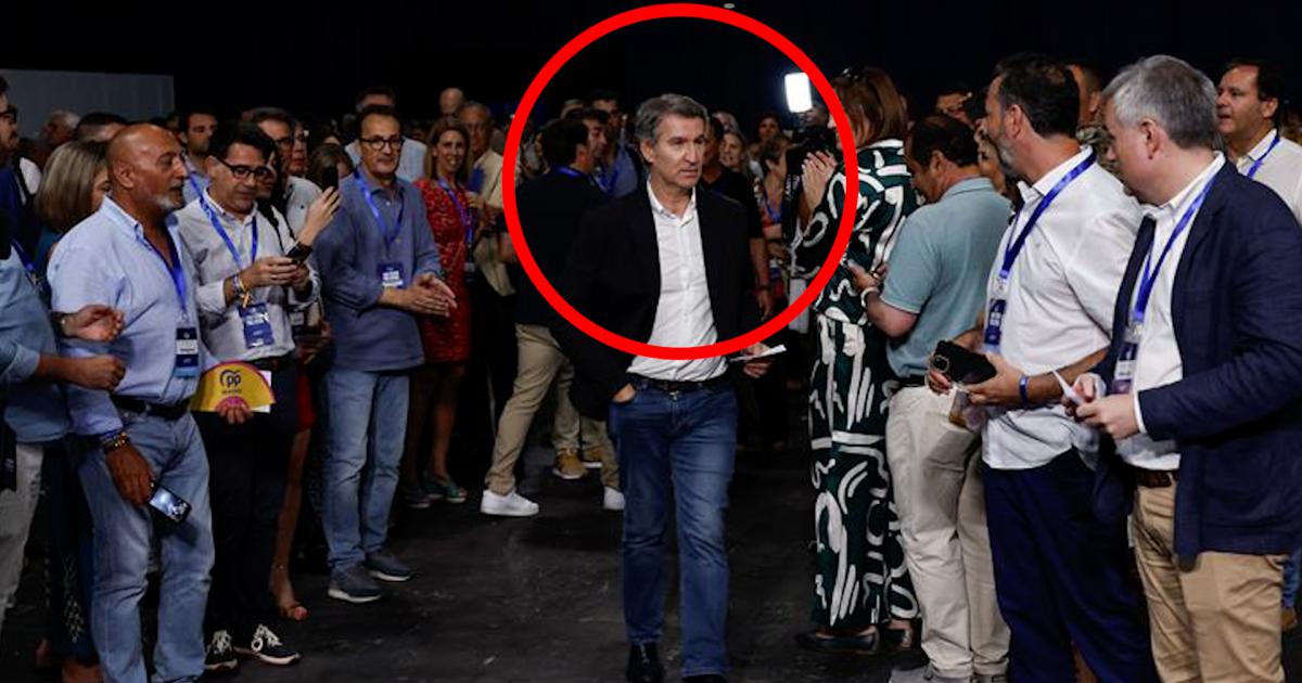 El líder del PP, Alberto Núñez Feijóo, durante el pasado Congreso Nacional de los populares en Madrid.