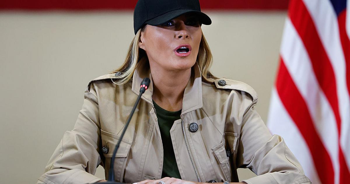 Melania Trump, en una reunión reciente junto a su marido