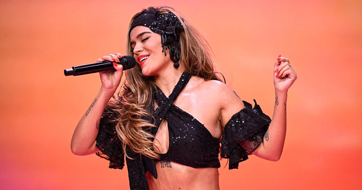 Karol G en el show de Jimmy Fallon.