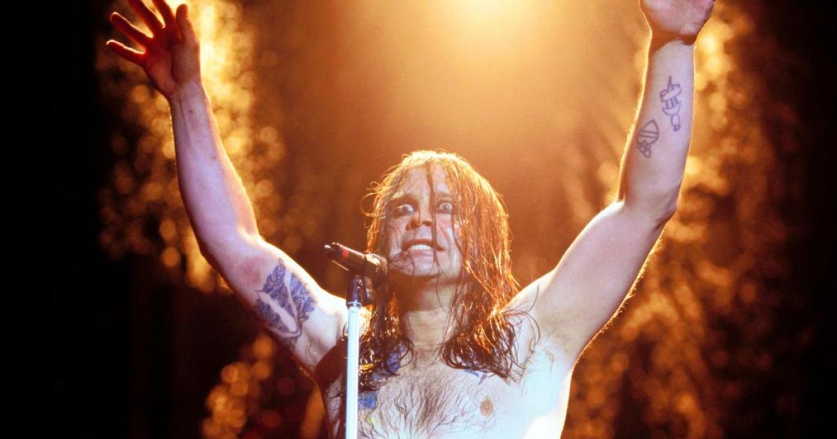 Ozzy Osbourne, en una actuación con Black Sabbath en otros tiempos