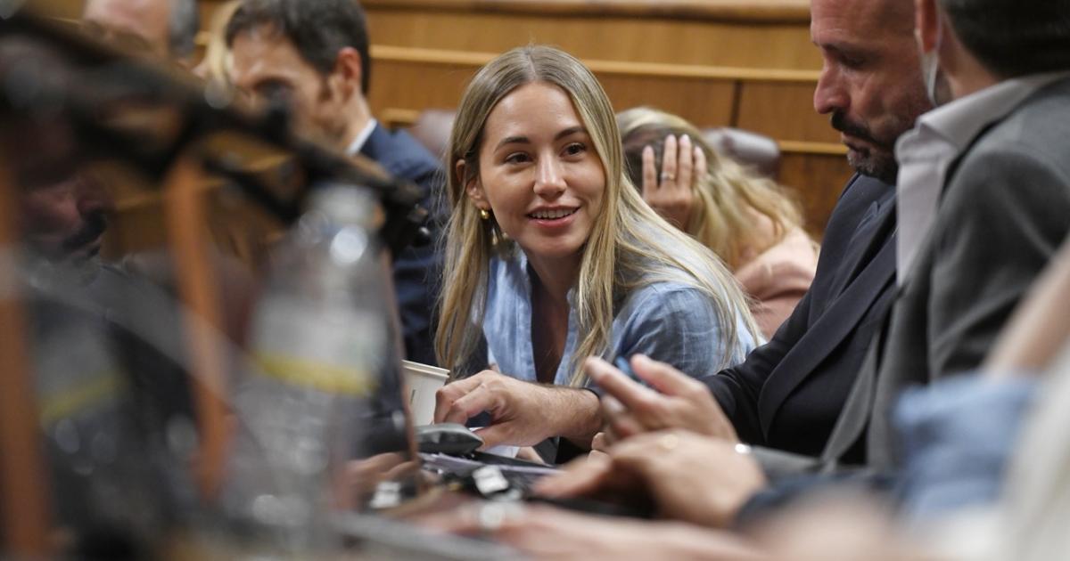 La diputada del Partido Popular, Noelia Núñez, en una sesión del Congreso.